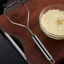 amassador de batatas em aço inox 25,3 cm com base de malha 8 cm – Casa Splendida