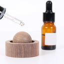 difusor de óleo essencial em madeira nogueira com esfera removível para aromaterapia