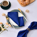 Guardanapo de cetim azul royal 30x30cm para eventos elegantes