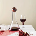 Conjunto jarra decanter 900 ml com dois copos quadrados em vidro rose

