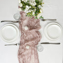 Caminho de mesa de gaze cheesecloth estilo rústico-elegante para decoração de casamentos, festas e mesa posta – Casa Splendida