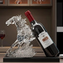 Suporte para Vinho Decorativo Cavalo em Resina Casa Splendida