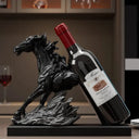 Suporte para Vinho Decorativo Cavalo em Resina Casa Splendida