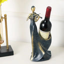 Suporte para Vinho Decorativo Escultura Violinista em Resina Casa Splendida