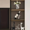 Suporte para Vinho Decorativo com Base em Madeira Casa Splendida