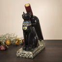 Suporte para Vinho com Escultura Egípcia em Resina Casa Splendida