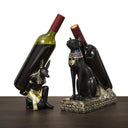 Suporte para Vinho com Escultura Egípcia em Resina Casa Splendida