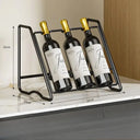 Suporte para Vinho em Metal com Design Minimalista Casa Splendida