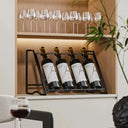 Suporte para Vinho em Metal com Design Minimalista Casa Splendida
