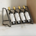 Suporte para Vinho em Metal com Design Minimalista Casa Splendida