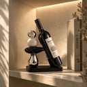 Suporte para Vinho Decorativo Escultura Moderna em Cerâmica Casa Splendida