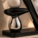 Suporte para Vinho Decorativo Escultura Moderna em Cerâmica Casa Splendida
