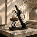 Suporte para Vinho Decorativo Escultura Moderna em Cerâmica Casa Splendida