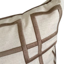 Capa de Almofada Decorativa Bordada Elegance Bege 50x50 cm