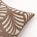 Capa de Almofada Decorativa Siena Folhas Taupe 50x50 cm | Casa Splendida