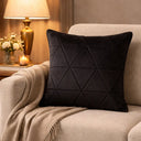 Capa de Almofada Decorativa Verona Noir Preta 50x50 cm | Casa Splendida