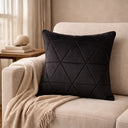 Capa de Almofada Decorativa Verona Noir Preta 50x50 cm | Casa Splendida