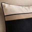 Capa de Almofada Decorativa Riviera Preto e Off White 50x50 cm | Casa Splendida