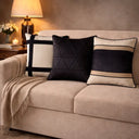 Capa de Almofada Decorativa Verona Noir Preta 50x50 cm | Casa Splendida