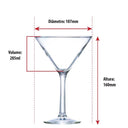 Kit 4 Taças para Drinks Cocktail Casa Splendida