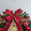 Guirlanda de Natal Luxo Grande 60cm com Luz LED Fada e Coração Casa Splendida