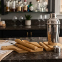 Kit Caipirinha de Bambu com Coqueteleira Inox 6 Peças Casa Splendida