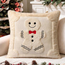 Capa de Natal branca com biscoito decorativo