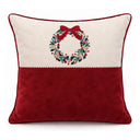 Capa de almofada de Natal guirlanda bicolor, integrante do kit Tradição Bicolor