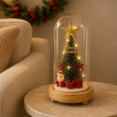 Luminária de Mesa de Natal com Árvore e Luz LED Casa Splendida