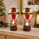 Luminária de Natal Balão com Papai Noel e Boneco de Neve LED
