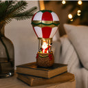 Luminária de Natal Balão com Papai Noel e Boneco de Neve LED
