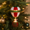 Luminária de Natal Balão com Papai Noel e Boneco de Neve LED