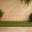 Luminária de Natal para Jardim Solar Bengalas Doces - 8 Peças