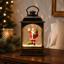Luminária de Natal Lamparina com Papai Noel