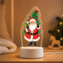 Luminária de Natal Papai Noel LED 3D Colorida