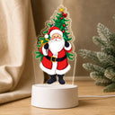 Luminária de Natal Papai Noel LED 3D Colorida
