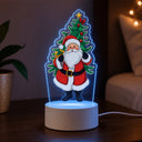 Luminária de Natal Papai Noel LED 3D Colorida