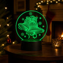 Luminária de Natal Sinos LED 3D 7 Cores