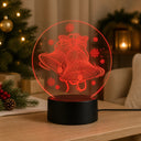 Luminária de Natal Sinos LED 3D 7 Cores