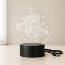 Luminária de Natal Sinos LED 3D 7 Cores