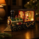 Luminária de Natal Trem com Globo de Neve e LED