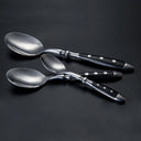 Faqueiro Inox Noir Heritage 24 Peças Preto Casa Splendida