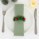 Kit 6 Porta-Guardanapos Guirlanda de Natal Casa Splendida