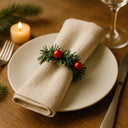 Kit 6 Porta-Guardanapos Guirlanda de Natal Casa Splendida