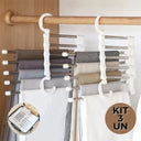 Kit 3 cabides reforçados multiuso para roupas 