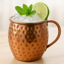 Caneca Moscow Mule Martelada Rose Gold 580ml Casa Splendida