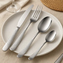 Faqueiro Inox 24 Peças Cabo Texturizado Luxo Casa Splendida