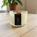 Vela Aromática Vanilla com Pavio de Madeira | Casa Splendida